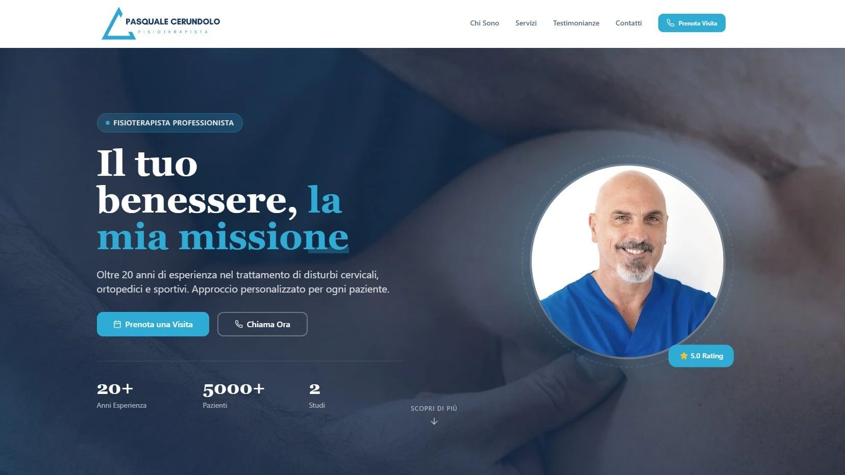 Mockup sito Pasquale Cerundolo